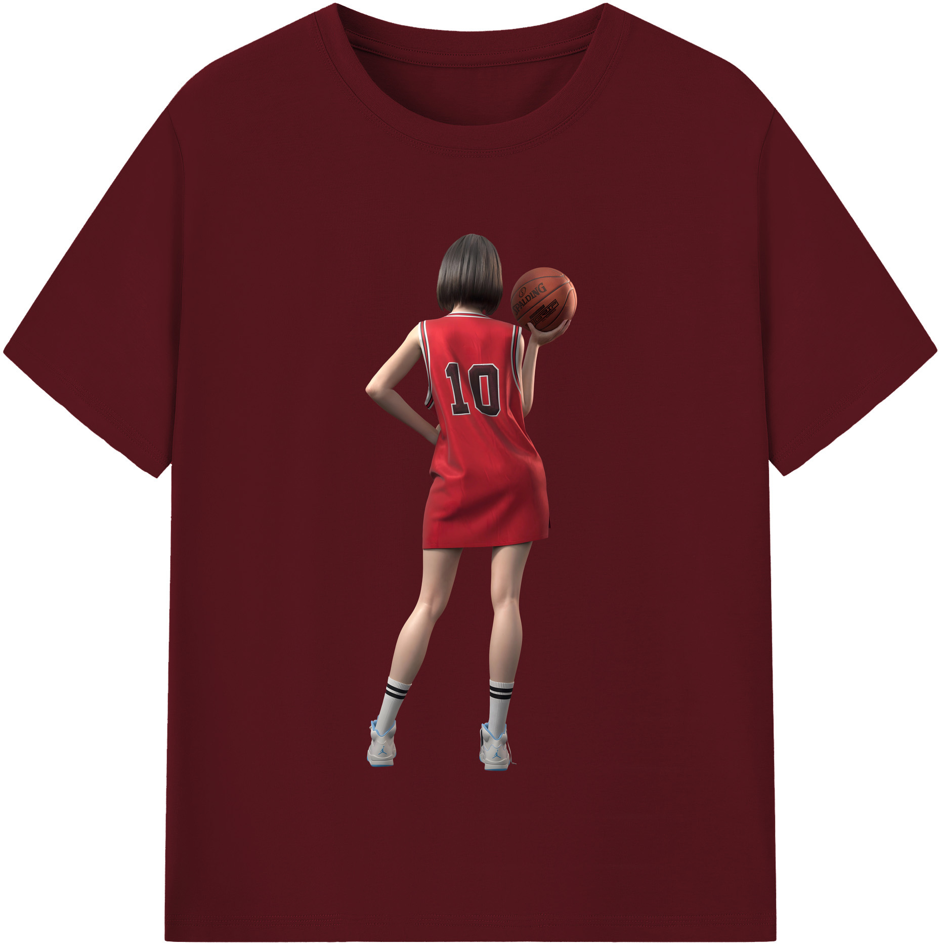 SLAM DUNK／スラムダンク 綿100％半袖Tシャツ（フロントプリント）